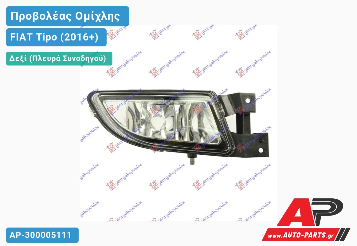 Προβολέας Ομίχλης SEDAN (H11) (Ευρωπαϊκό) Δεξιός FIAT Tipo (2016-2021)
