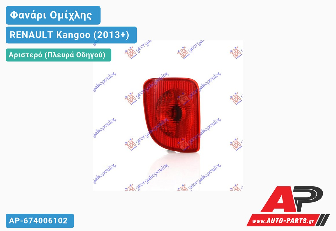 Φανάρι Ομίχλης Αριστερός RENAULT Kangoo (2013-2021)