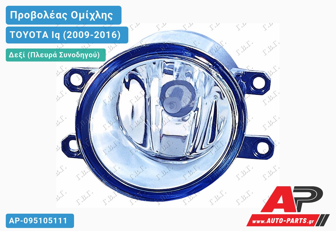 Προβολέας Ομίχλης (Ευρωπαϊκό) Δεξιός TOYOTA Iq (2009-2016)