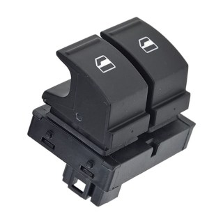  Διακόπτης Παραθύρου Μπροστά (Διπλός) (4pin) VW Caddy (2004-2010) (Μαύρη Φίσα)