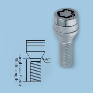 Μπουλόνι 12X1,5 22,1Mm Κωνικό Στενό Inox