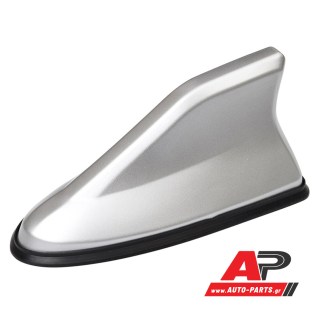 JS Racing Hybrid Aero Antenna - Νέος τύπος Κεραία Οροφής Αυτοκινήτου (τύπου Πτερύγιο Καρχαρία) Ασημί Χρώμα