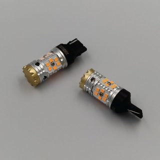 Heleco Λάμπα Led T20s (WY21W) 12/24V Canbus SMD3030 (πορτοκαλί)