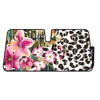 Εσωτερική Ηλιοπροστασία Παρμπρίζ Premium Flower Leopard (68 Χ 147 Cm)