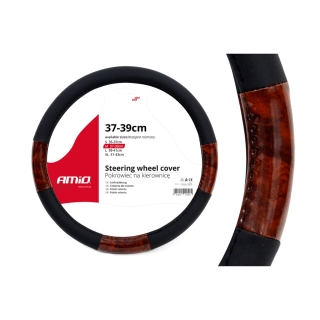 Καλυμμα Τιμονιου 37/39Cm Swc-03 Μαυρο/Ξυλο Amio - 1 Τεμ.