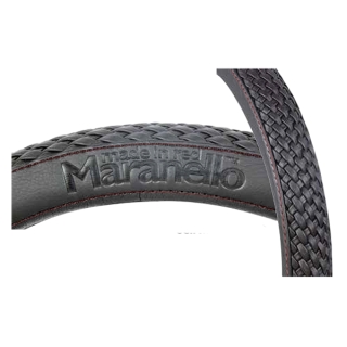 Kαλυμμα Τιμονιου Maranello Φ33/37 Μαυρο Κοκκινη Ραφη