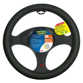 Καλυμμα Τιμονιου Air-Grip Black Μαυρο Χρωμα με Αεριζομενεσ Κυψελεσ Αοσμο Οικολογικο/ Μη Τοξικο/ Ανακυκλωσιμο Υλικο