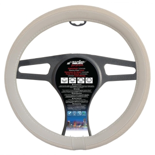 Fiat 500 Καλυμμα Τιμονιου Μπεζ για Fiat 500 37-39Cm 50% Δερμα+50% Βαμβακερο
