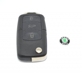 Κέλυφος για Κλειδί Skoda Octavia, Fabia, Yeti με 3 Κουμπιά - SKODA Fabia (2007-2010)
