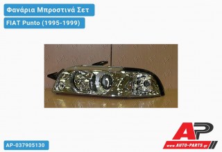 Φανάρια Μπροστινά Σετ Χρώμιο (LEXUS) FIAT Punto (1995-1999)