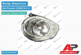 Ανταλλακτικό μπροστινό φανάρι (φως) - KIA Picanto (2008-2011) - Αριστερό (πλευρά οδηγού)