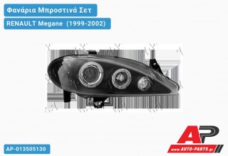 Φανάρια Μπροστινά Σετ EAGLE EYES Μαύρο RENAULT Megane [Sedan] (1999-2002)