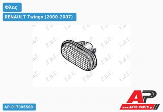 Φλας Φτερού Λευκό RENAULT Twingo (2000-2007)