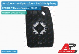 Κρύσταλλο ΚΑΦΡΕΦΤΗ Άνω (CONVEX Glass) (Αριστερό) RENAULT Master/mascott (2015-2019)