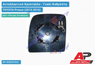 Κρύσταλλο Καθρέφτη Θερμαινόμενο (Άνω Κομμάτι ) (CONVEX Glass) (Δεξί) TOYOTA Proace (2013-2016)