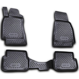 Άοσμα Μαύρα Πατάκια Σκαφάκια 3D για AUDI A6 (2008-2010) - C6