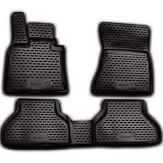 Άοσμα Μαύρα Πατάκια Σκαφάκια 3D για BMW X5 (E70) (2010-2013)