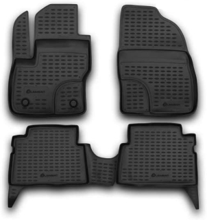 Άοσμα Μαύρα Πατάκια Σκαφάκια 3D για FORD Focus C-Max (2007-2010)