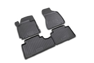 Άοσμα Μαύρα Πατάκια Σκαφάκια 3D για KIA Sportage (2008-2010)