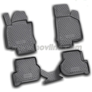 Άοσμα Μαύρα Πατάκια Σκαφάκια 3D για SKODA Octavia 5 (2008-2013)