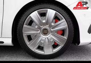 Άθραυστα Τάσια AK 13" Ασημί για FIAT (Punto, 500, Bravo, Panda κα.) (4 τμχ)